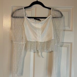 Boohoo, white, size 2